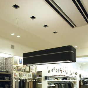 lampe suspension / contemporaine / en tissu / en métal