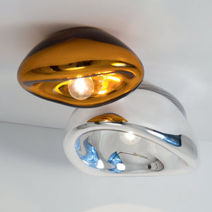 plafonnier contemporain / en verre / en acier / à LED