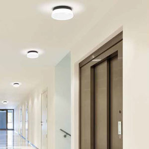 plafonnier contemporain / rond / en verre / en aluminium