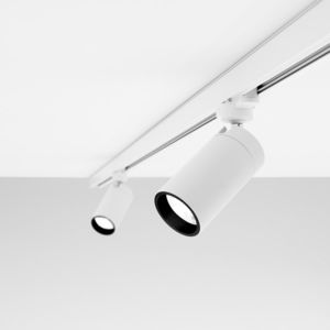 éclairage sur rail à LED / halogène / rond / en métal