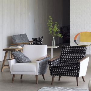 tissu d'ameublement / motif géométrique / en velours / jacquard