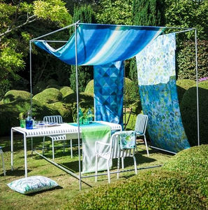 tissu d'ameublement / pour rideaux / pour protection solaire / uni