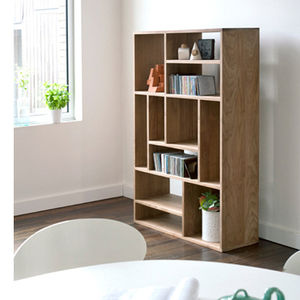 étagère contemporaine / en bois / en bois massif / à usage domestique