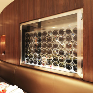 cave à vin professionnelle / encastrable / en inox / sur mesure