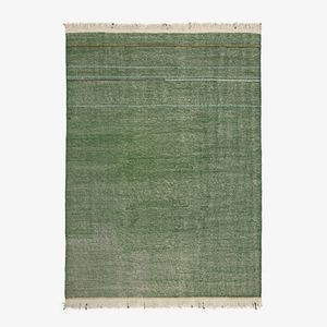 tapis contemporain / à rayures / en soie / en laine du Tibet