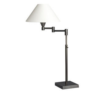 lampe de table / classique / en coton / à hauteur réglable
