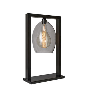 lampe de table / classique / en laiton / en verre