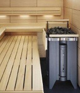 poêle électrique / contemporain / en métal / pour sauna
