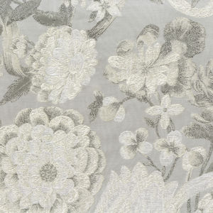 tissu d'ameublement / à fleurs / en coton / en lin
