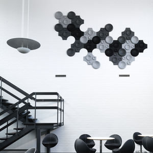 panneau acoustique mural / en tissu / en mousse / design