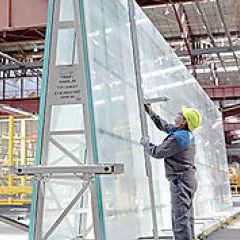 panneau en verre flotté / pour façade / plat