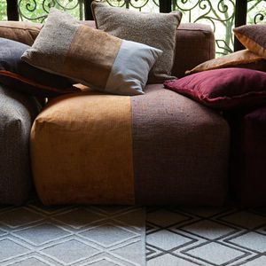 tissu d'ameublement / pour rideaux / uni / en coton