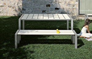 banc de jardin / contemporain / en métal