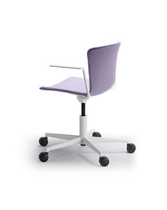 chaise de bureau contemporaine / à roulettes / avec accoudoirs / pivotante