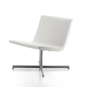 chauffeuse contemporaine / en tissu / en acier inoxydable / piètement étoile