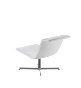 chauffeuse contemporaine / en tissu / en acier inoxydable / piètement étoile