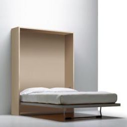 lit escamotable / double / contemporain / en contreplaqué