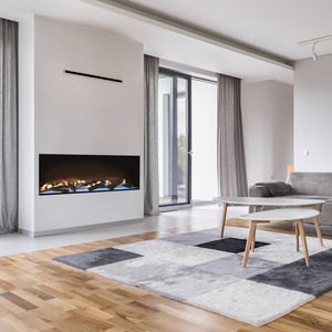 cheminée à gaz / design / fermée / centrale
