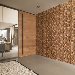 mosaïque d'intérieur / murale / en bois / texturée