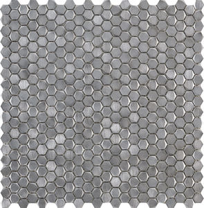 mosaïque d'intérieur / murale / en métal / hexagonale