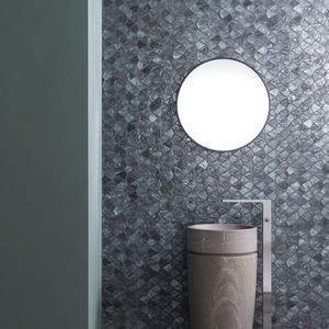 mosaïque d'intérieur / murale / en verre / à motif géométrique