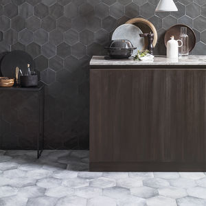 carrelage d'intérieur / mural / en céramique / hexagonal
