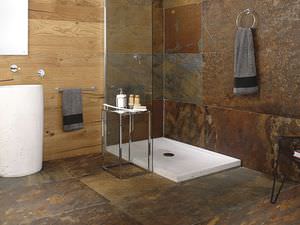 receveur de douche rectangulaire / en pierre naturelle