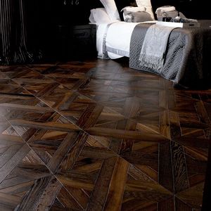 parquet massif / à coller / en chêne / huilé