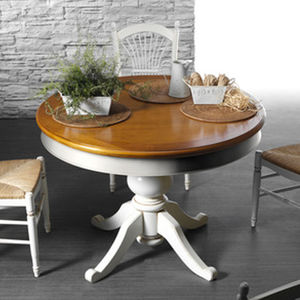 table classique / en bois / ronde