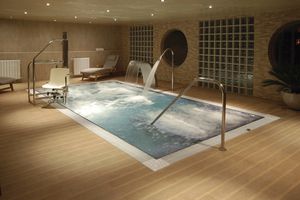 piscine enterrée / en verre / en polyester / pour hôtel