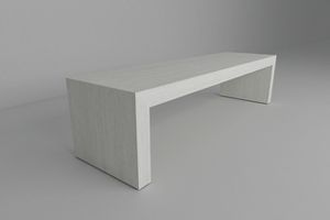 banc de vestiaire / contemporain / en HPL / sur mesure