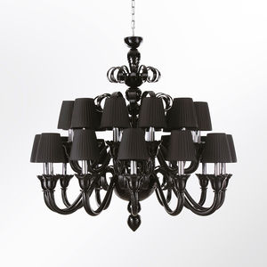 lustre contemporain / en verre soufflé / en verre de Murano / à LED
