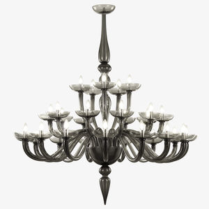 lustre classique / en verre de Murano / fait main / sur mesure