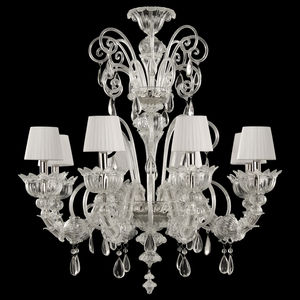 lustre classique / en verre de Murano / fait main / sur mesure