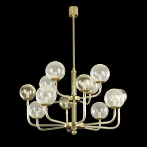 lustre contemporain / en verre soufflé / en verre de Murano / à LED