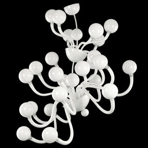 lustre contemporain / en verre soufflé / en verre de Murano / à LED