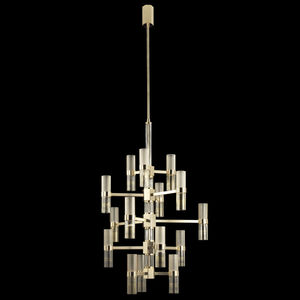 lustre contemporain / en verre soufflé / en verre de Murano / à LED
