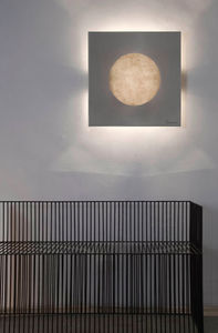 applique murale contemporaine / en acier / en Nebulite® / halogène