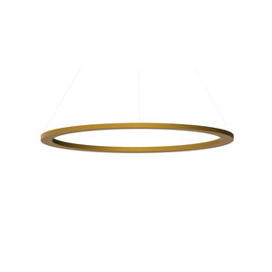 luminaire suspendu / à LED / rond / en aluminium laqué