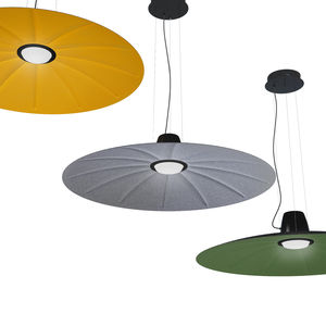 suspension / contemporaine / en aluminium / en tissu
