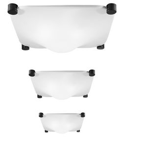 plafonnier design original / carré / en méthacrylate / à LED