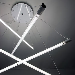 lampe suspension / design original / en polycarbonate / fluorescente