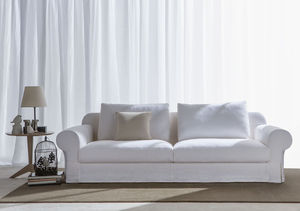 canapé classique / en cuir / en tissu / 3 places
