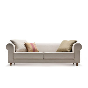 canapé classique / en cuir / en tissu / 3 places
