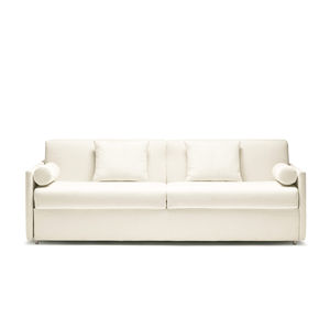 canapé lit / contemporain / en cuir / en tissu