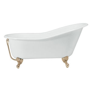 baignoire sur pieds / ovale / en fonte