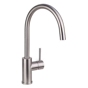 mitigeur en inox / de cuisine / 1 trou / à bec orientable