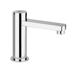 mitigeur pour vasque / en métal chromé / électronique / 1 trou