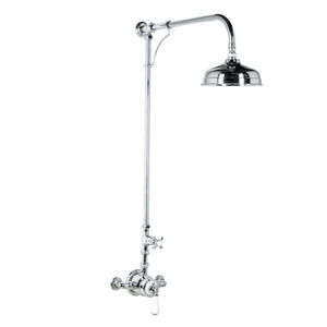 set de douche mural / classique / thermostatique / avec pommeau fixe