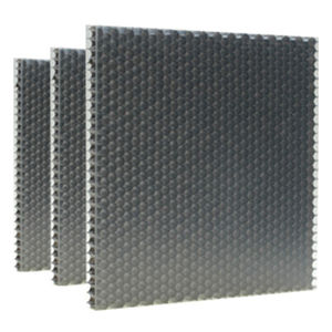 panneau en polycarbonate en nid d'abeille / pour cloison / avec protection UV
